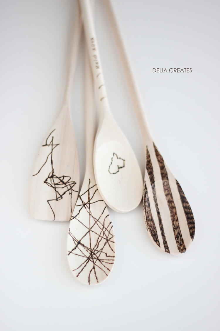 Wood burned spoons pretty DIY - How to gift them creatively - Chalking Up  Success!