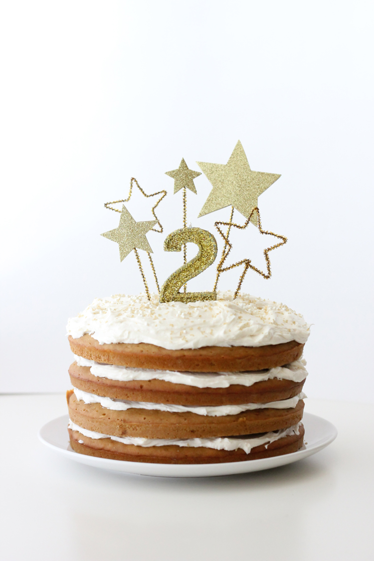 Twinkle Twinkle Little Star First Birthday Two Tier Cake