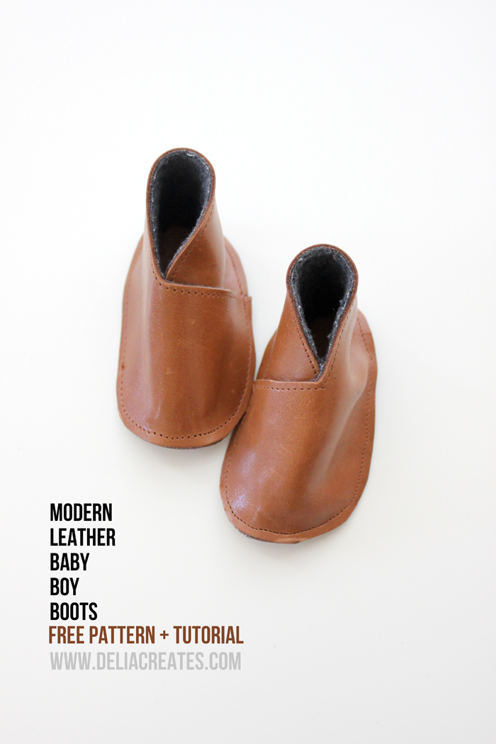 Download Modern Diy Leather Baby Boy Boots Free Pattern Tutorial