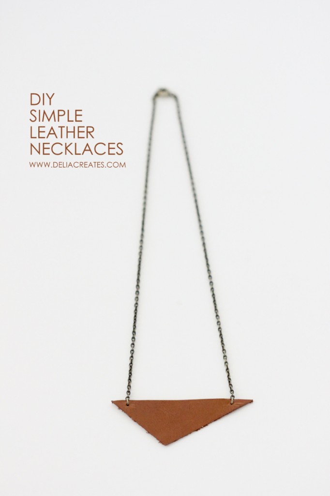 DIY Simple Leather Necklace TUTORIAL