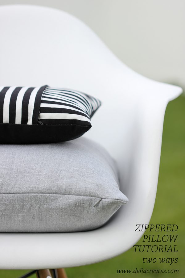 Zippered Pillow Tutorial Two Ways