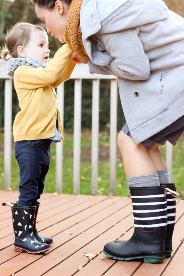 Spray Painted Rain Boots