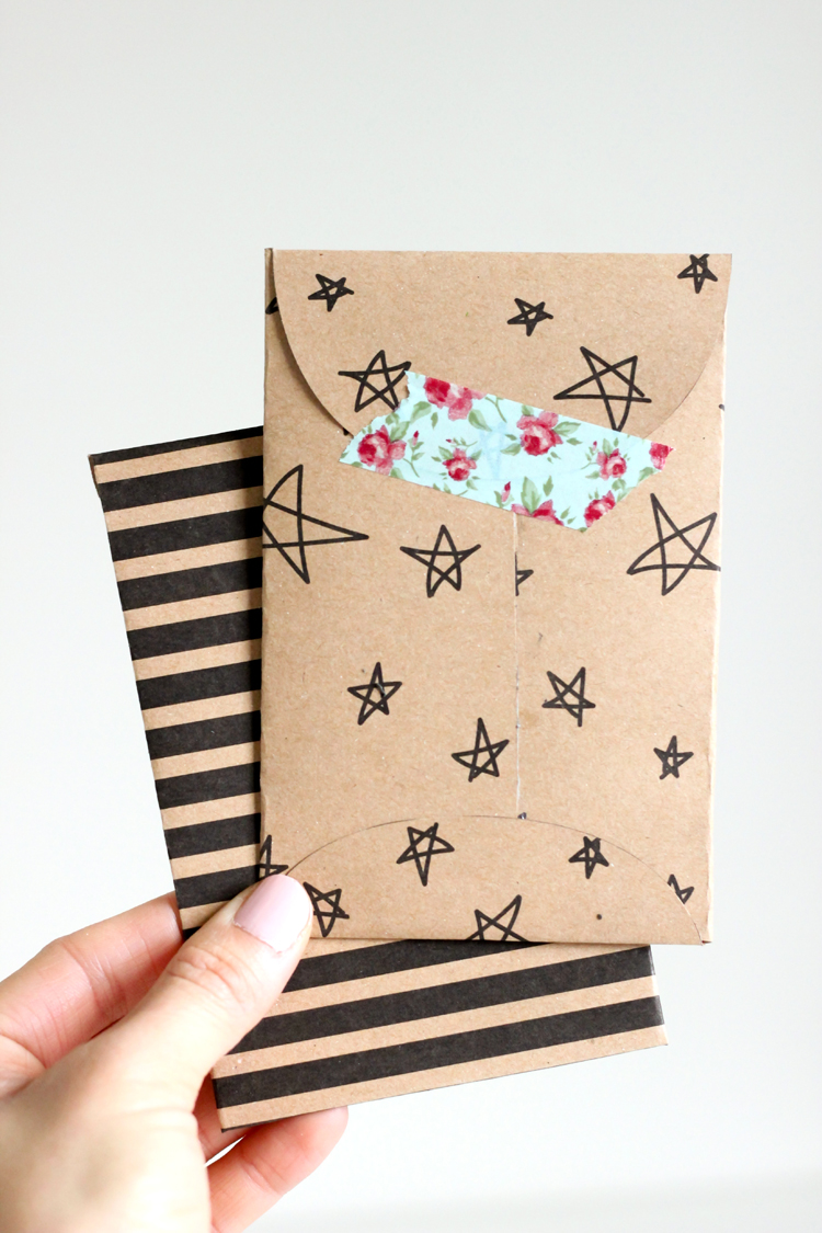 Kraft Paper Gift Card Envelope Free Printable 