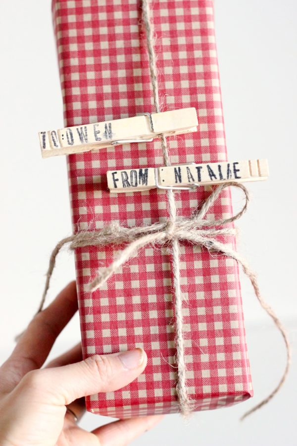 Clothespin Gift Tags
