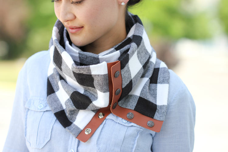 Great idea to replace leather liniard with favorite scarf on your