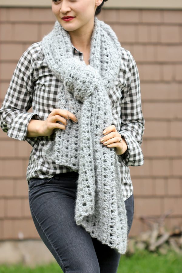 Crochet Shawl Scarf (Free Pattern)