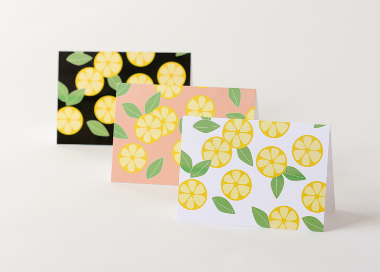 Citrus Slice Cards – Free Printables