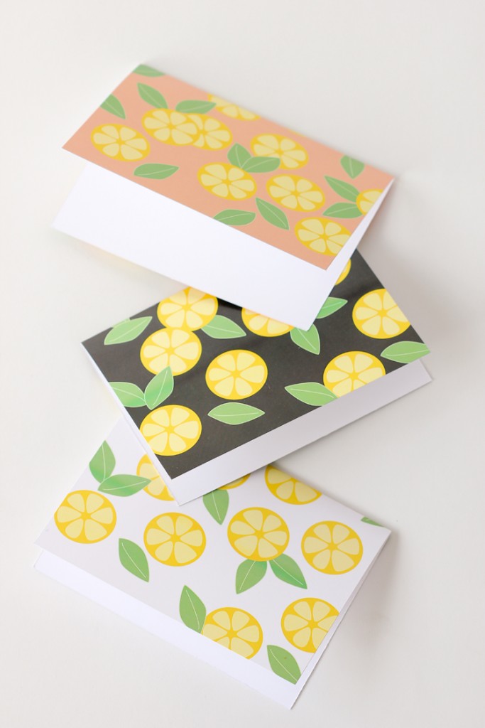 Citrus Slice Cards – Free Printables