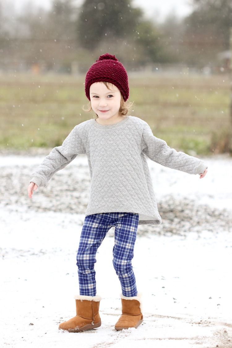 Snow Day + Mini Briar Sweater & Virginia Leggings Review