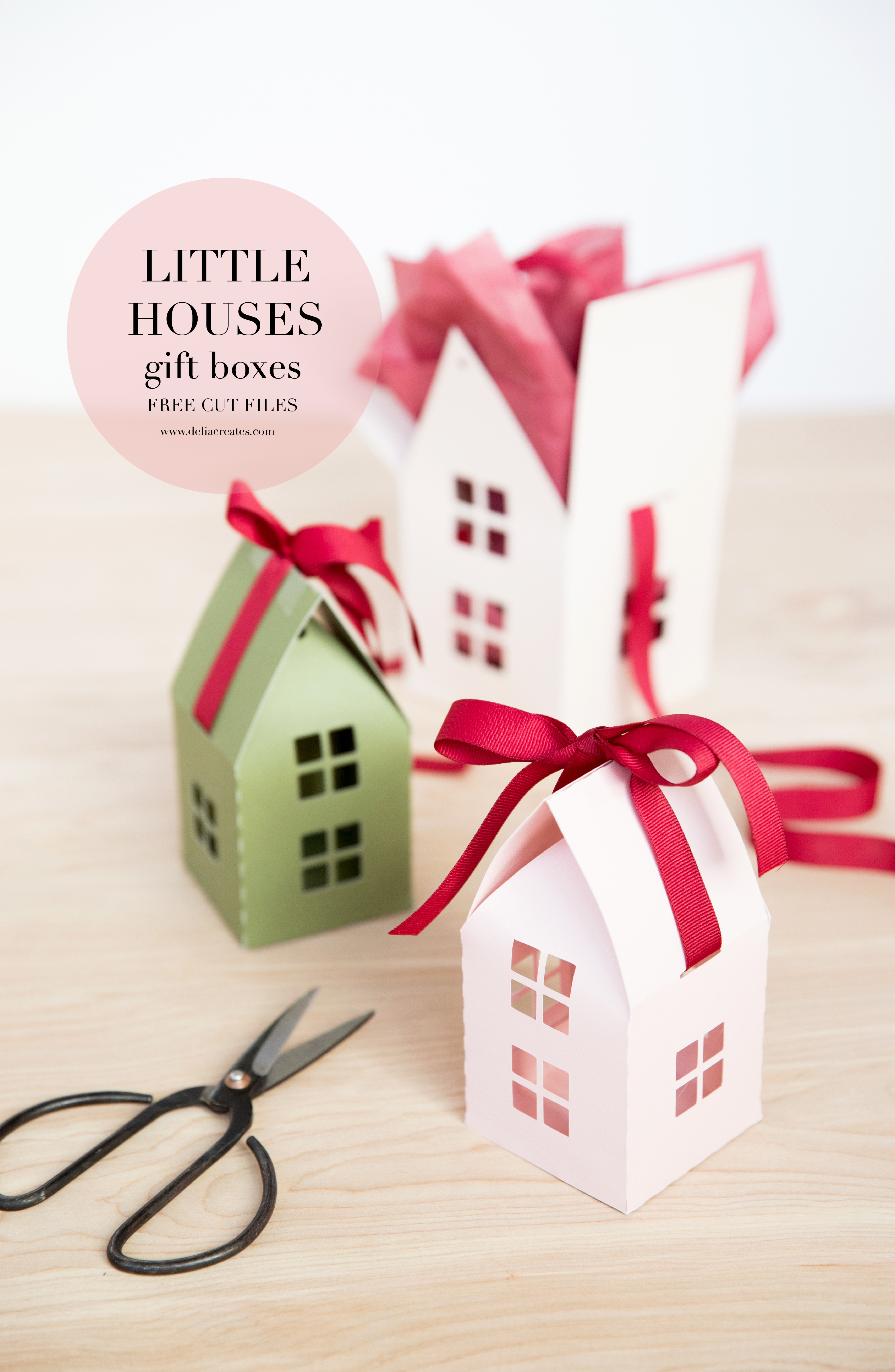 Download Little House Gift Boxes Free Cut Files