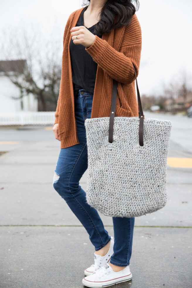 Leather Strap Crochet Tote Pattern - Image 2