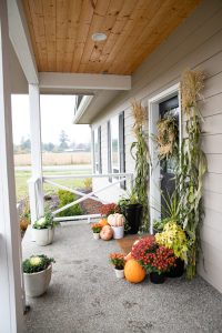 Fresh Cornstalk Fall Wreath DIY