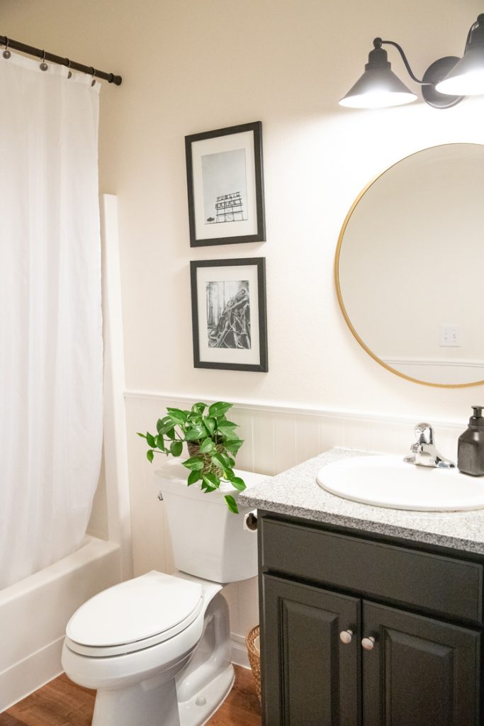 DIY Bathroom Makeover on a Budget, Part 2 – Moulding, Baseboards, and ...