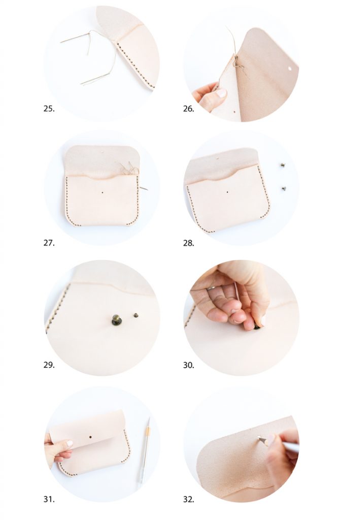Leather Pouch Tutorial and Free Template