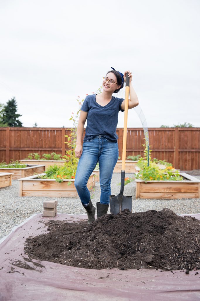 How to save money on soil for your raised beds.