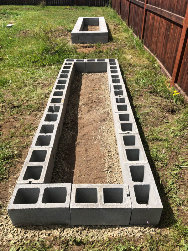 DIY Cement Garden Beds