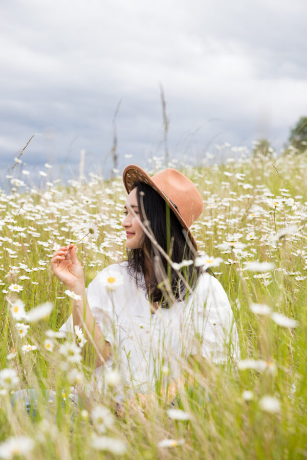 Easy Painted Daisy Hat