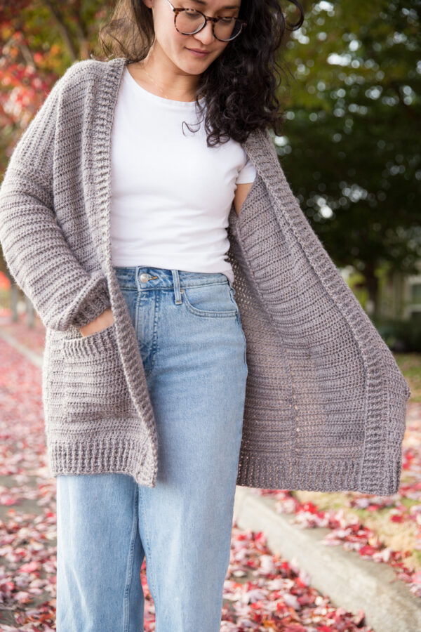 Easy Rectangle Cardigan – Free Crochet Pattern sizes xxs-xxl