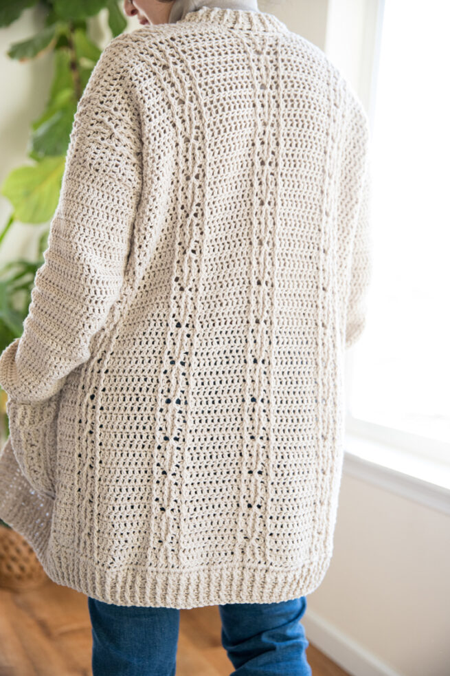 Cabled Cardigan Crochet Pattern - Image 8