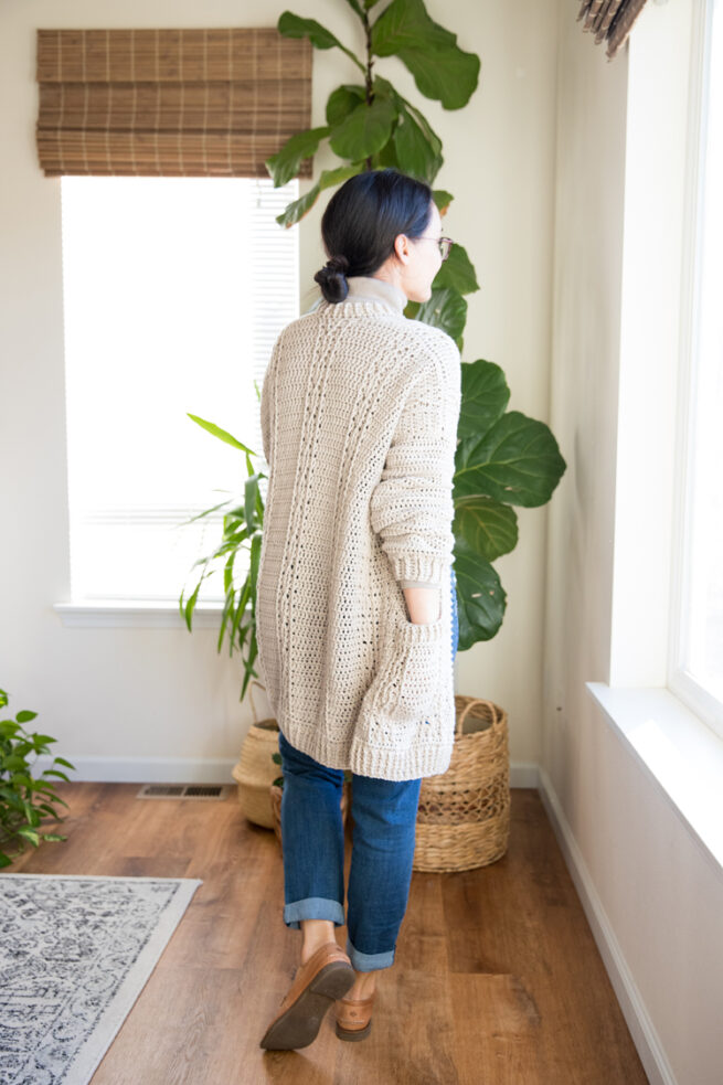 Cabled Cardigan Crochet Pattern - Image 7