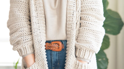 Cabled Cardigan Crochet Pattern || sizes: XXS-XXL