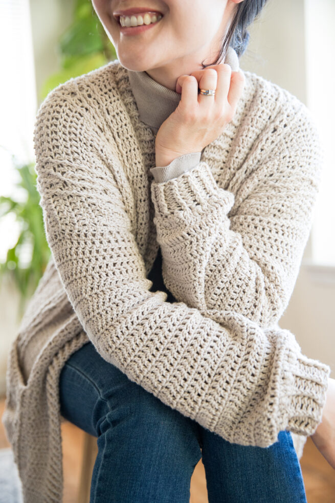 Cabled Cardigan Crochet Pattern - Image 9