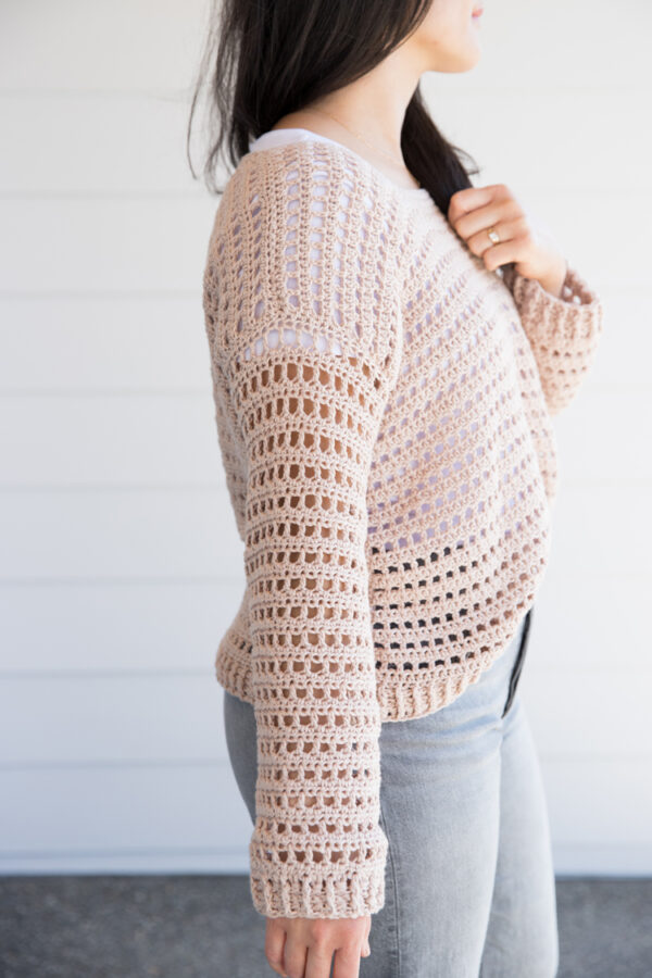 Summer Mesh Sweater – Free Crochet Pattern SIZES XXS-XXL